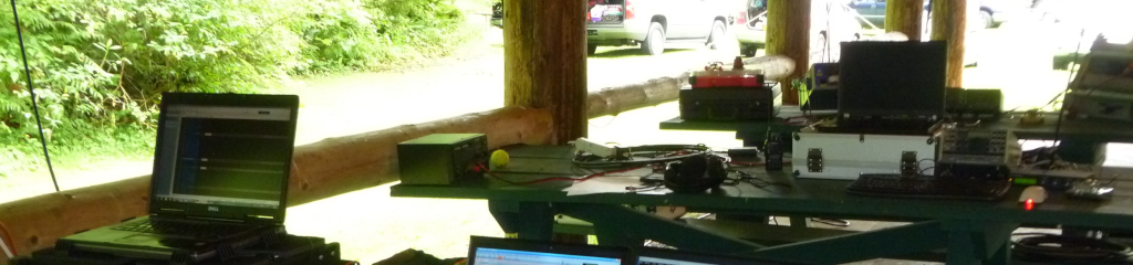 Piles of computers or a picnic table